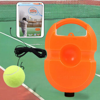 Tennis Trainer Rebound Ball with String, Convenient Tennis Training Gear, Tennis Practice Device Base for Kids Adults 1