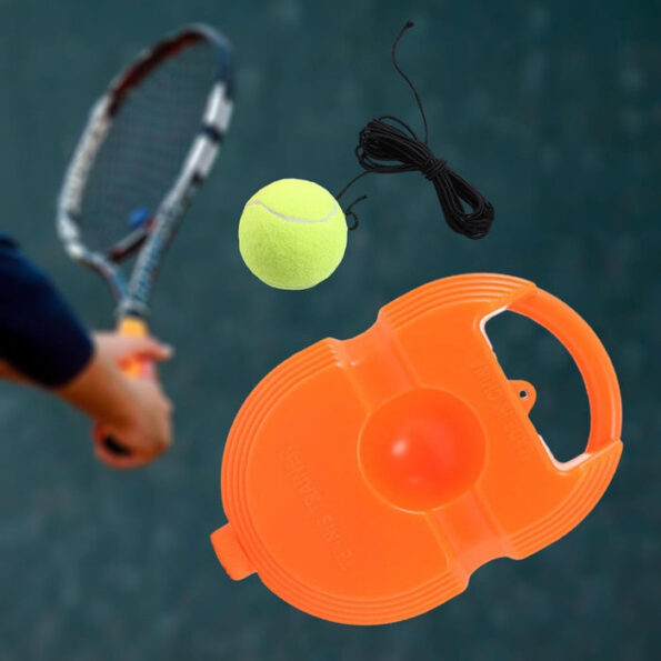 Tennis Trainer Rebound Ball with String, Convenient Tennis Training Gear, Tennis Practice Device Base for Kids Adults 5