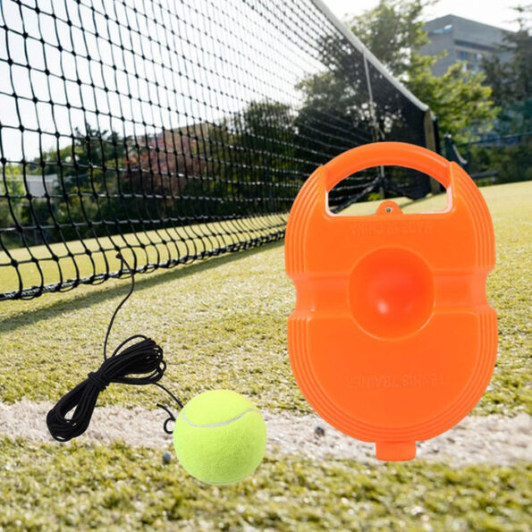 Tennis Trainer Rebound Ball with String, Convenient Tennis Training Gear, Tennis Practice Device Base for Kids Adults 6