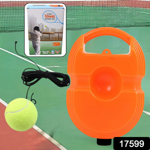 Tennis Trainer Rebound Ball with String, Convenient Tennis Training Gear, Tennis Practice Device Base for Kids Adults 2
