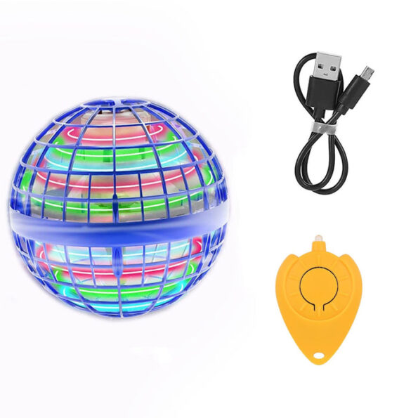 Flying Ball Toys, USB Rechargeable Built-in RGB Lights 360°Rotating Magic Controller, Flying Orb Ball Boomerang Mini Pro Spinner Blastoise Toys 4