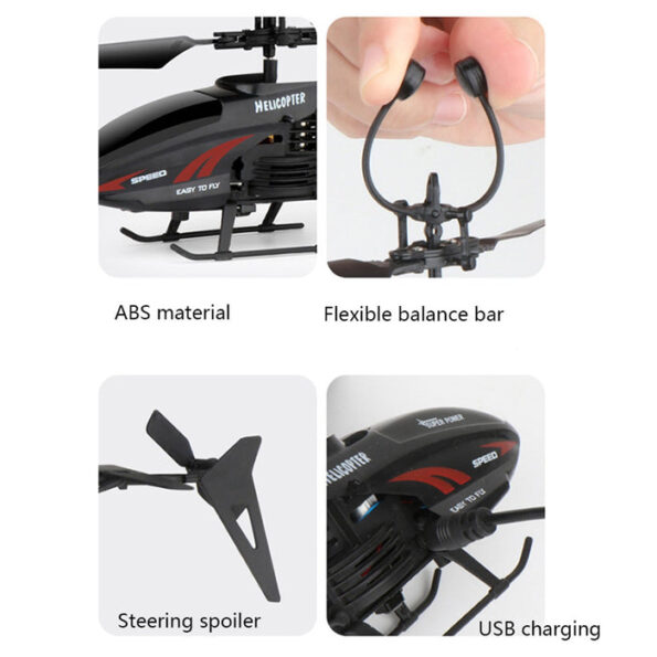 Remote Control Helicopter with USB Chargeable Cable for Boy and Girl Children (Pack of 1) 10