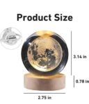 Moon 3D Crystal Ball LED Decorative Lamp